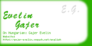 evelin gajer business card